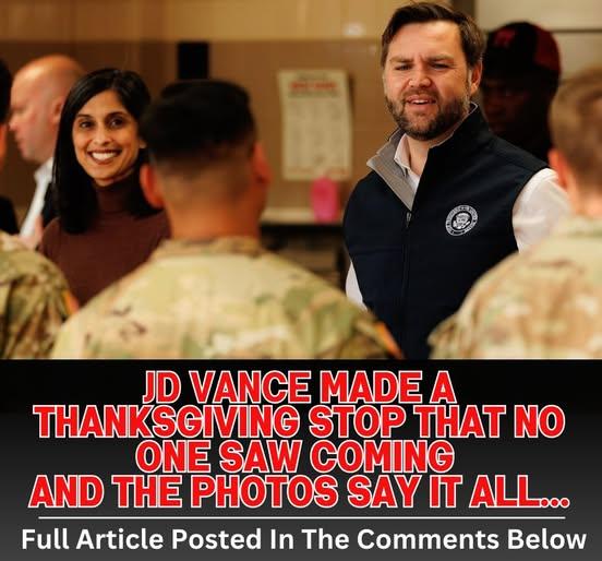 JD Vance Serves Thanksgiving Meals To Troops At Fort Campbell