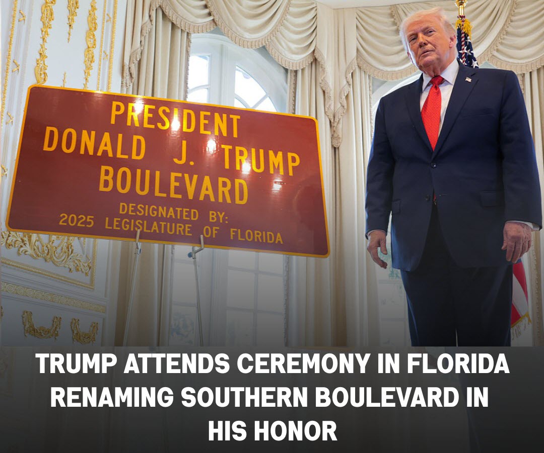 Florida Road Renamed For Trump Near Mar-A-Lago