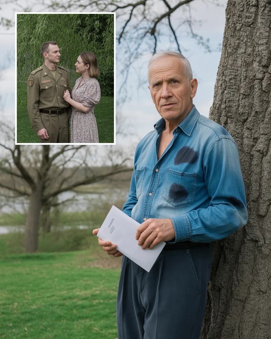 My First Love, a Marine, Vanished – Thirty Years Later, I Saw a Man with His Exact Eyes Waiting at Our Place by a Weeping Willow, and My Heart