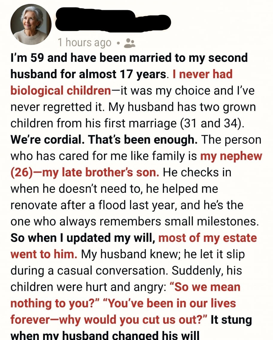 I Changed My Will at 59—And My Family Didn’t Take It Well